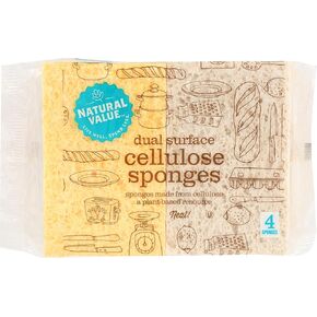 NATURAL VALUE Sponges, 4 CT