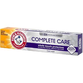 ARM & HAMMER Complete Care Fluoride Anticavity Toothpaste, Fresh Mint 6 oz (Pack of 3)