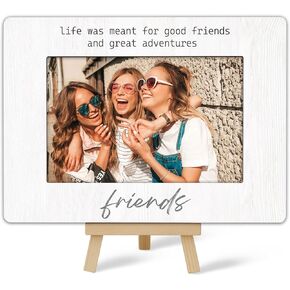 Best Friend Picture Frame, Friends Frame, Friends Picture Frame, Life Was Meant For Good Friends Frame, Gift For Friends Birthday Graduation Gifts Ideas, Photo Frame For Home Tabletop Decor A(02)