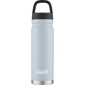 Coleman Connector Vacuum-Insulated Stainless Steel Water Bottle with Wide Mouth Leak-Proof Lid, 24oz/40oz Durable Water Bottle with Carry Handle, Keeps Drinks Hot or Cold for Hours