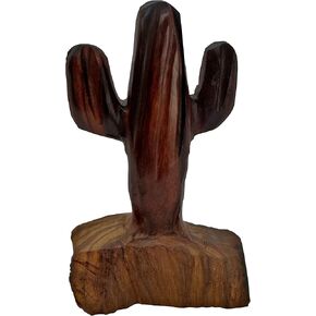 Cactus Decor - Hand Carved Wood Saguaro Desert for Home Decor - Handmade Wooden Sculpture - Old West Home Decor Southwest