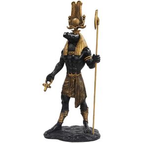 PTC 11 Inch Egyptian Sobek Mythological God Resin Statue Figurine