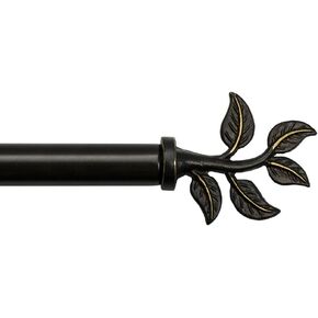 Bali Blinds 1" Leaf Decorative Rod Set, 36-66", Warm Bronze in Kuwait