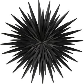 Deco 79 Metal Sunburst Home Wall Decor Large Layered 3D Wall Sculpture, Wall Art 28" x 3" x 28", Black