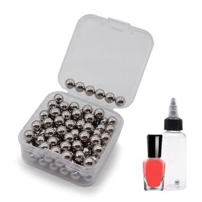 120 pcs Paint Mixing Balls Stainless Steel Mixing Agitator Balls for Mixing Model Paints, 6mm(2.4")