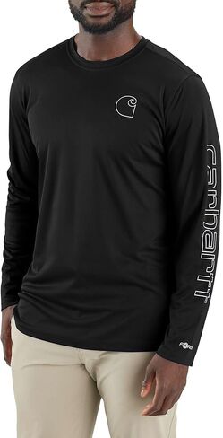 Carhartt Men’s Force Sun Defender Lightweight Long-Sleeve Logo Graphic T-Shirt in Saudi Arabia