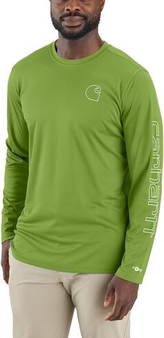 Carhartt Men’s Force Sun Defender Lightweight Long-Sleeve Logo Graphic T-Shirt in Saudi Arabia