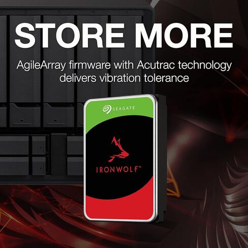 Seagate (Renewed) IronWolf 4TB NAS Internal Hard Drive HDD – 3.5 Inch SATA 6Gb/s 5900 RPM 64MB Cache for RAID Network Attached Storage (ST4000VN008) in Saudi Arabia