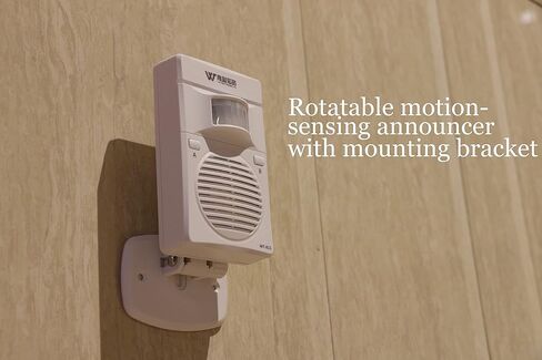 Motion Sensor Doorbell Alarm with Rotatable Stand and Wide 120 Degree Detection for Store Supermarket Entrance Home Security and Exit etc. in Kuwait