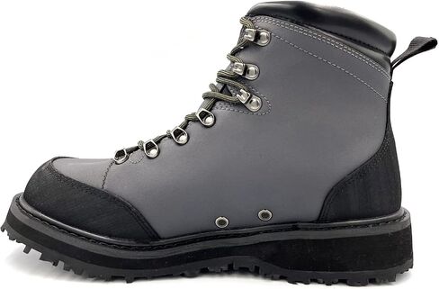 lurewilder Wading Boots for Men Fishing Cleated Rubber Outsole Fly Fishing Wading Boots Studs Applicable in Saudi Arabia