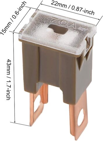 uxcell Tridge Fuse 32V 70A Male Terminal Blade J Case Box for Truck in Saudi Arabia