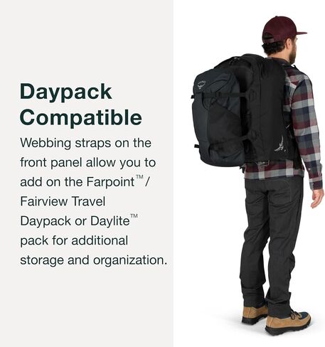 Osprey Farpoint Men's Wheeled Travel Pack 36L, Muted Space Blue in Saudi Arabia