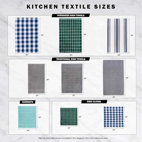 DII Heavyweight Woven Fringed Check Plaid, Dishcloth, Gray in Saudi Arabia