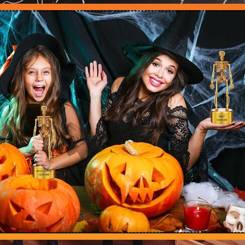 Namalu 24 جهاز كمبيوتر شخصى لمسابقة الهالوين جائزة جائزة مجموعة ذهبية مخيف الهيكل العظمي الكأس حزب الكأس أشرطة مضحك جائزة الكأس أشرطة للأطفال البالغين الاحتفال لعبة لوازم الجمجمة لصالح المكافآت in Kuwait