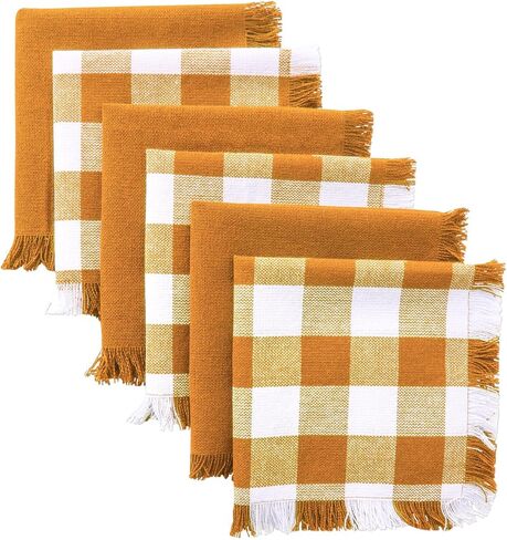 DII Heavyweight Woven Fringed Check Plaid, Dishcloth, Gray in Saudi Arabia