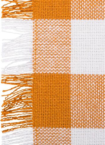 DII Heavyweight Woven Fringed Check Plaid, Dishcloth, Gray in Saudi Arabia
