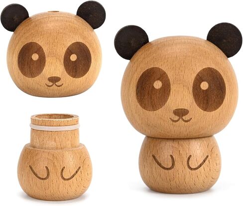 Wooden Toothpick Dispenser Cute Panda Style Toothpick Holder Storage Box Case for Home Restaurant Club Bar Party Contains Toothpicks in Kuwait