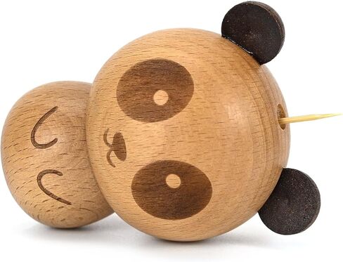 Wooden Toothpick Dispenser Cute Panda Style Toothpick Holder Storage Box Case for Home Restaurant Club Bar Party Contains Toothpicks in Kuwait