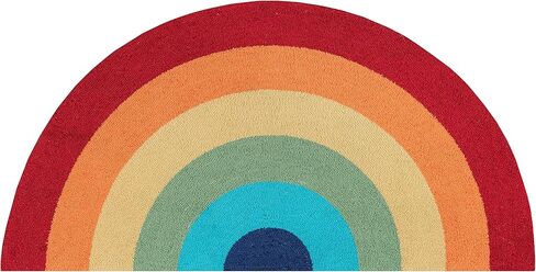 سجادة المطبخ Novogratz من Momeni Rugs Cucina Half Moon Rainbow مقاس 1'5 بوصة × 2'10 بوصة، (الموديل: CUCINCNA12MTI152A) in Kuwait