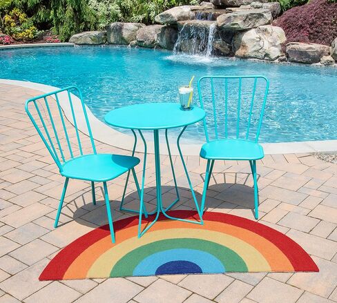 سجادة المطبخ Novogratz من Momeni Rugs Cucina Half Moon Rainbow مقاس 1'5 بوصة × 2'10 بوصة، (الموديل: CUCINCNA12MTI152A) in Kuwait