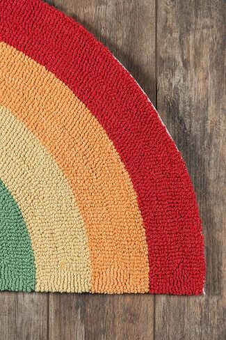 سجادة المطبخ Novogratz من Momeni Rugs Cucina Half Moon Rainbow مقاس 1'5 بوصة × 2'10 بوصة، (الموديل: CUCINCNA12MTI152A) in Kuwait
