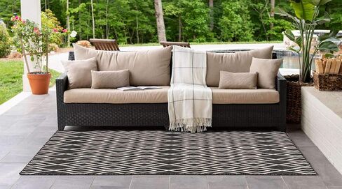 Jill Zarin Outdoor Collection Area Rug - Turks and Caicos (2' x 6' Runner Pink and Aqua/Light Blue) in Saudi Arabia