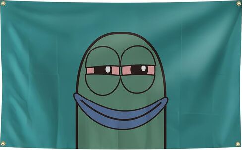 NureSs Funny Cartoon Tapestry 3x5 Feet Tapestry for Bedroom Aesthetic, Funny and Meme Tapestries for College Dorm and Living Room, green in Saudi Arabia