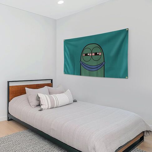 NureSs Funny Cartoon Tapestry 3x5 Feet Tapestry for Bedroom Aesthetic, Funny and Meme Tapestries for College Dorm and Living Room, green in Saudi Arabia