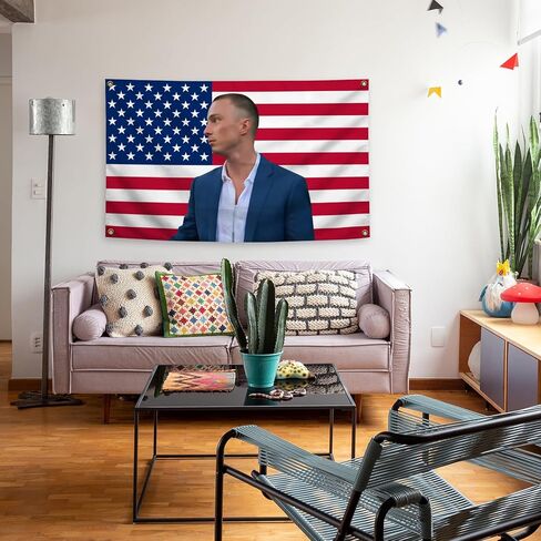 Generic Cameron American Flag Tapestry Drew Flag Starkey3×5 Feet Wall Tapestry Is Suitable For Indoor and Outdoor Home Decoration Such As Dormitories Living Rooms Etc, blue in Saudi Arabia