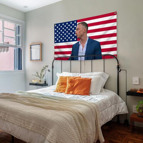 Generic Cameron American Flag Tapestry Drew Flag Starkey3×5 Feet Wall Tapestry Is Suitable For Indoor and Outdoor Home Decoration Such As Dormitories Living Rooms Etc, blue in Saudi Arabia