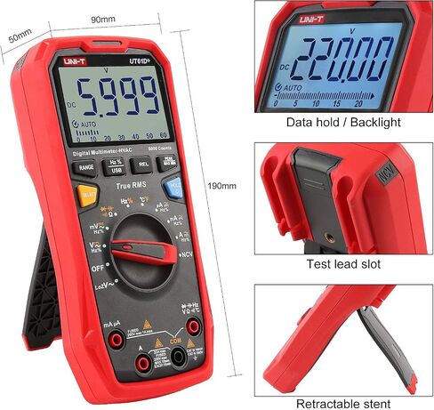 UNI-T UT61B+ Digital Multimeter True RMS AC/DC Voltage Current Resistance Capacitance Tester in Saudi Arabia