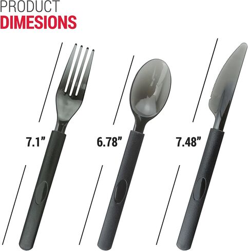 3X Heavy Duty Plastic Forks Individually Wrapped, Sturdy Like Silverware, 100 Pack Black Disposable Forks Bulk, Packaged To-Go Utensil Set, Perfect for Event Catering, Restaurant and Take Out. in Saudi Arabia
