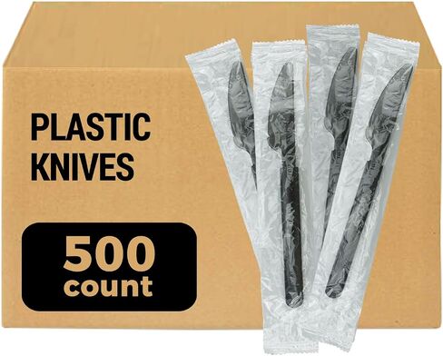 3X Heavy Duty Plastic Forks Individually Wrapped, Sturdy Like Silverware, 100 Pack Black Disposable Forks Bulk, Packaged To-Go Utensil Set, Perfect for Event Catering, Restaurant and Take Out. in Saudi Arabia