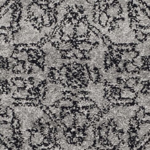 سجادة SAFAVIEH Adirondack Collection - 3' x 5'، فضي وأسود، تصميم ميدالية شرقية، لا يتساقط ويسهل العناية بها، مثالية للمناطق ذات حركة المرور العالية في المدخل، وغرفة المعيشة، وغرفة النوم (ADR108A) in Saudi Arabia