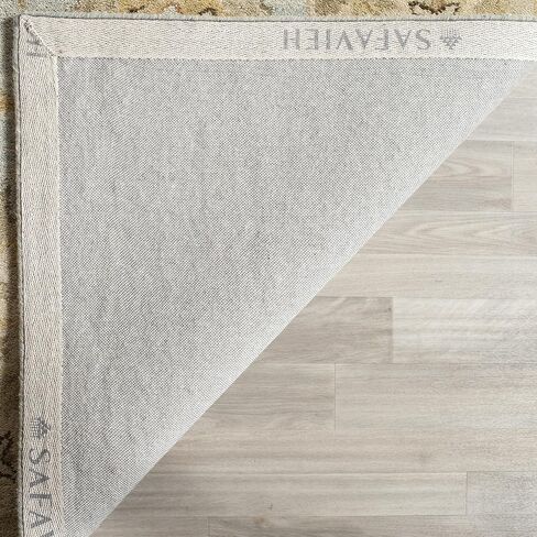 SAFAVIEH Antiquity Collection 2' x 3' Light Blue / Sage AT856B Handmade Traditional Oriental Premium Wool Accent Rug in Saudi Arabia