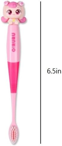 1 Count Catch Teenieping Figure Toothbrush Compact Head 6.5inches (Pink) in Saudi Arabia