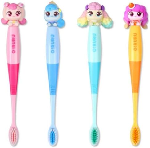1 Count Catch Teenieping Figure Toothbrush Compact Head 6.5inches (Pink) in Saudi Arabia