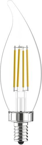 GE Refresh HD LED Light Bulbs, 60 Watt, Daylight, Decorative Bulbs, Clear, Small Base (2 Pack) in Saudi Arabia