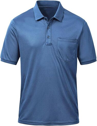 Tyhengta Men's Polo Shirt Short Sleeve Quick Dry Athletic Performance Shirts Golf Shirt in Saudi Arabia