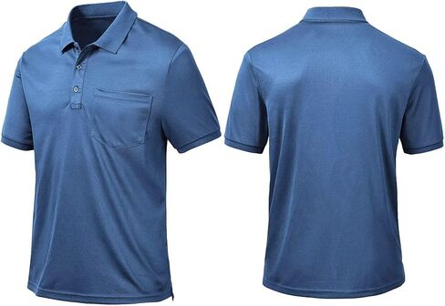 Tyhengta Men's Polo Shirt Short Sleeve Quick Dry Athletic Performance Shirts Golf Shirt in Saudi Arabia