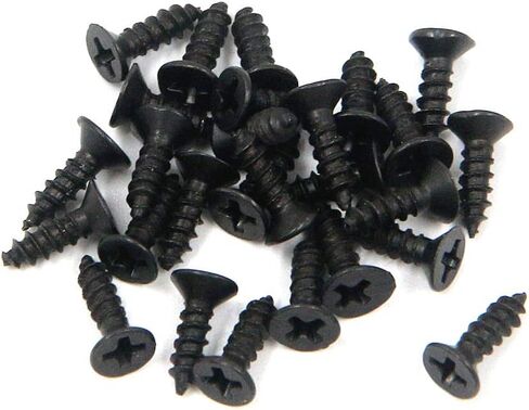 6 قطع من Geesatis قفل بمشبك صغير مقاس 20 × 25 مم قفل بمزلاج لحقيبة حقيبة السيارة بمشبك تزيين، مع براغي تثبيت، أسود in Kuwait