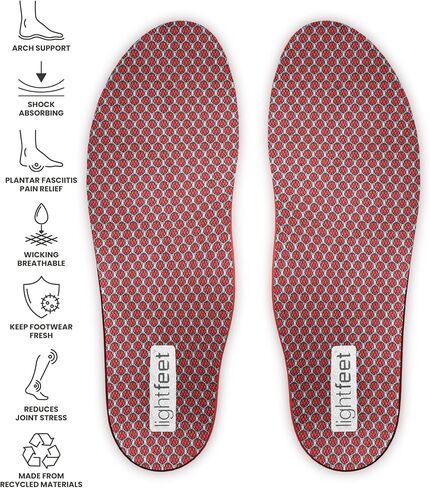 LightFeet Active Support Insoles: Arch Support Insoles Designed for Support & Comfort by Australian Podiatrists | 3-Step Arch Support for Optimal Alignment & Injury Prevention - XS in Saudi Arabia