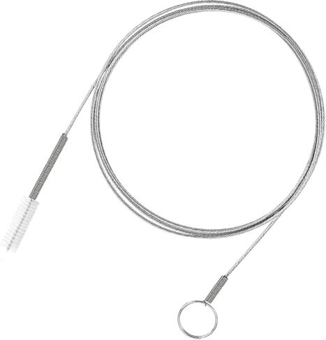 61In Long Straw Cleaner Brush,Stainless Steel Long Pipe Cleaners with Nylon Bristles Pipe Cleaners for Cleaning Aquarium Brush for Pipe Cleaner,Home Kitchen in Saudi Arabia