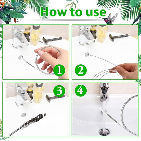 61In Long Straw Cleaner Brush,Stainless Steel Long Pipe Cleaners with Nylon Bristles Pipe Cleaners for Cleaning Aquarium Brush for Pipe Cleaner,Home Kitchen in Saudi Arabia