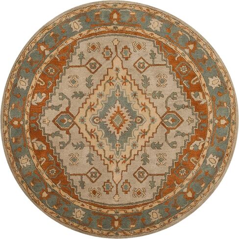 مجموعة التراث SAFAVIEH 2'3" x 6' أزرق فاتح / صدأ HG406A سجادة عداء من الصوف الفاخر الشرقي التقليدي المصنوع يدويًا in Saudi Arabia