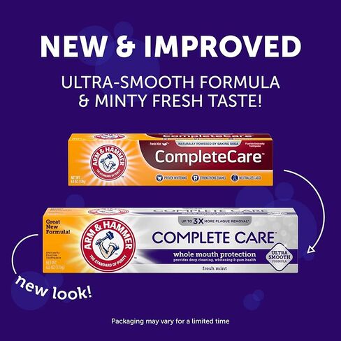 ARM & HAMMER Complete Care Fluoride Anticavity Toothpaste, Fresh Mint 6 oz (Pack of 3) in Saudi Arabia