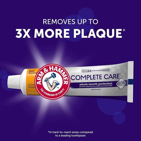 ARM & HAMMER Complete Care Fluoride Anticavity Toothpaste, Fresh Mint 6 oz (Pack of 3) in Saudi Arabia