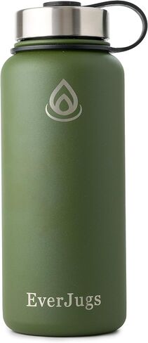 Water Bottle - 22 Oz, Wide Mouth, Premium Stainless Steel Lid/Bottle, Double Walled Vacuum Insulated, Thermo Mug, Metal Flask, Leak Proof, Eco-Friendly in Saudi Arabia