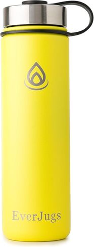 Water Bottle - 22 Oz, Wide Mouth, Premium Stainless Steel Lid/Bottle, Double Walled Vacuum Insulated, Thermo Mug, Metal Flask, Leak Proof, Eco-Friendly in Saudi Arabia