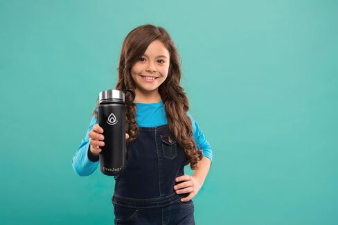 Water Bottle - 22 Oz, Wide Mouth, Premium Stainless Steel Lid/Bottle, Double Walled Vacuum Insulated, Thermo Mug, Metal Flask, Leak Proof, Eco-Friendly in Saudi Arabia